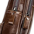 Miniatyrbild 8 av 8: Axelremsväska i läder Crossbody Herr Dam Resor Utomhussporter, Ryggsäck