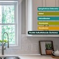 Miniatyrbild 4 av 5: m vit självhäftande väggbeklädnad - flexibel list - C