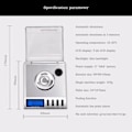 Miniatyrbild 2 av 5: LCD Digital Våg Elektronisk Våg Lab Vikt Våg