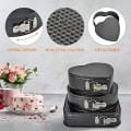 Miniatyrbild 4 av 4: Set, 3 set, Nonstick läckagesäker kakplåtsform Cheesecakeplåt