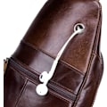Miniatyrbild 5 av 7: Axelremsväska i läder Crossbody Herr Dam Resor Utomhussporter, Ryggsäck