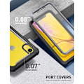 Miniatyrbild 6 av 8: iPhone XR Rugged Clear Bumper Case Skärmskydd (svart)