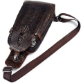 Miniatyrbild 4 av 7: Axelremsväska i läder Crossbody-väska Herr Dam Resor Utomhussporter, Ryggsäckar