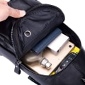 Miniatyrbild 7 av 7: Axelremsväska i läder Crossbody Herr Dam Resor Utomhussporter, Ryggsäck