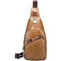 Miniatyrbild 1 av 7: Axelremsväska i läder Crossbody Herr Dam Resor Utomhussporter, Ryggsäck