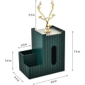 Miniatyrbild 5 av 5: Multifunktionell bärbar vävnadshållare rektangulär, grön