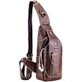 Miniatyrbild 1 av 7: Axelremsväska i läder Crossbody-väska Herr Dam Resor Utomhussporter, Ryggsäckar