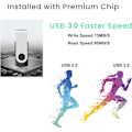 Miniatyrbild 3 av 5: Bulk Flash Drives 1pack, USB 2.0 (128GB 1pack, Mixcolors)