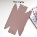 Miniatyrbild 4 av 5: PU-läder rektangulär vävnadsboxhållare, 16cm×11cm×8cm, rosa