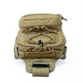 Miniatyrbild 4 av 4: Dam midjeväska för män Kamouflage Vattentät Axelväska Tactical Khaki utomhus