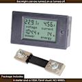 Miniatyrbild 1 av 4: DC6,5-100V 100A Spänning Strömstyrka Power Monitor LCD digital display med blå bakgrundsbelysning