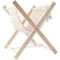 Miniatyrbild 2 av 4: Bohemian tidningsställ Macrame tidningsställ, handvävt ställ för att placera böcker, tidningar, anteckningsböcker