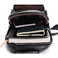 Miniatyrbild 6 av 8: Axelremsväska i läder Crossbody-väska Herr Dam Resor Utomhussporter, Ryggsäckar