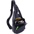 Miniatyrbild 4 av 7: Axelremsväska i läder Crossbody Herr Dam Resor Utomhussporter, Ryggsäck