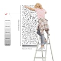 Miniatyrbild 2 av 4: Färgglada Dots Tapeter Självhäftande Väggdekor Rumsdekor Svarta Mini Dots 40x250cm