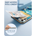 Miniatyrbild 2 av 7: Wallet Slim Designer Wallet Case iPhone 11 Blå