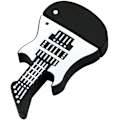 Miniatyrbild 2 av 5: 32GB USB 2.0 Flash Drive Tecknad Musik Gitarr Violin Form