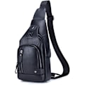 Miniatyrbild 1 av 7: Axelremsväska i läder Crossbody Herr Dam Resor Utomhussporter, Ryggsäck