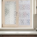 Miniatyrbild 2 av 4: No Glue Static Cling Dekorativ Sekretess Fönsterfilm 17,7'' x 78,7''/ 45cm x 200cm (Frosted-Grid)