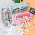 Miniatyrbild 5 av 5: Vattentät PVC Clear Toiletry Organizer - Perfekt för brevpapper, smink, smink, resor (rosa)