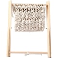 Miniatyrbild 1 av 4: Bohemian tidningsställ Macrame tidningsställ, handvävt ställ för att placera böcker, tidningar, anteckningsböcker