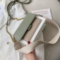 Miniatyrbild 3 av 5: Kontrastfärg Läder Crossbody-väskor för kvinnor 2022 Resehandväska Enkel axelväska Enkel väska Dam Cross Body-väska