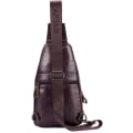 Miniatyrbild 3 av 7: Axelremsväska i läder Crossbody Herr Dam Resor Utomhussporter, Ryggsäck