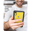 Miniatyrbild 8 av 8: iPhone XR Rugged Clear Bumper Case Skärmskydd (svart)