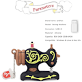 Miniatyrbild 3 av 5: Broderi symaskin Shape Memory Stick, svart 16GB