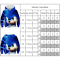 Miniatyrbild 2 av 2: Pojkar Flickor Sonic Kids Hoodie Sweatshirt Höstrock Ytterkläder 140cm