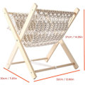 Miniatyrbild 3 av 4: Bohemian tidningsställ Macrame tidningsställ, handvävt ställ för att placera böcker, tidningar, anteckningsböcker