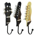 Miniatyrbild 3 av 5: Retro gitarr form dekorativa krokar galgar för att hänga kläder rockar handdukar nycklar hattar