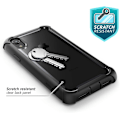 Miniatyrbild 3 av 8: iPhone XR Rugged Clear Bumper Case Skärmskydd (svart)