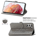 Miniatyrbild 3 av 4: Samsung Galaxy S21 FE phone case läder skyddande magnetiskt