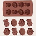 Miniatyrbild 2 av 4: 2 delar påsk silikon form Ägg Kanin Korg Form Kaka Choklad Form Set