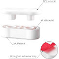 Miniatyrbild 1 av 4: 4-delad universal wc-sits set för bidé med cover, funktionell självhäftande kudde, oval, vit