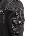 Miniatyrbild 2 av 3: Jeansjacka Lång jeansjacka för män Moderiktig jacka för vår och höst SVART XL