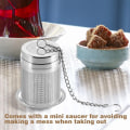 Miniatyrbild 5 av 5: Rostfritt stål Te Ball Sil Infuser - Micro Mesh - Brant lösbladste, örter, kryddor
