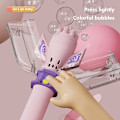 Miniatyrbild 5 av 5: 8-håls bubbelpistol, automatisk elektrisk bubbelmaskin rosa