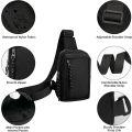Miniatyrbild 6 av 7: Mini Sling Bag - Herr Dam Liten Vattentät Crossbody Casual Phone Bröstväska för vandring