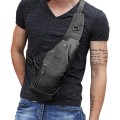 Miniatyrbild 5 av 7: Axelremsväska i läder Crossbody-väska Herr Dam Resor Utomhussporter, Ryggsäckar
