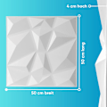 Miniatyrbild 2 av 5: Tak Seamless 3D väggpanel, vit, 2 kvm