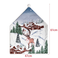 Miniatyrbild 3 av 5: Julstolsöverdrag jultomtehatt C C C