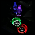 Miniatyrbild 1 av 4: 1PC färg bil LED mugghållare belysning kassan bakgrundsbelysning LED sades | | | används för Cadillacs logotyp