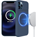 Miniatyrbild 1 av 6: iPhone 12 pro max Slide Camera Protect Cover Blå