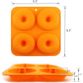 Miniatyrbild 1 av 4: 3 st 4 tums munkformar i full storlek non-stick molds donutbrickor Donutformar, 3 färger