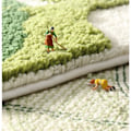 Miniatyrbild 4 av 4: Modernt enkelt badrum vattenabsorberande halkfri matta 50*8 blommönster
