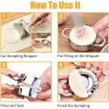 Miniatyrbild 2 av 4: 6-delad set, Wonton dumpling maker set, kakskärare, dumpling maker, konditorivaror