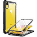 Miniatyrbild 1 av 8: iPhone XR Rugged Clear Bumper Case Skärmskydd (svart)