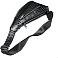 Miniatyrbild 5 av 7: Axelremsväska i läder Crossbody Herr Dam Resor Utomhussporter, Ryggsäck